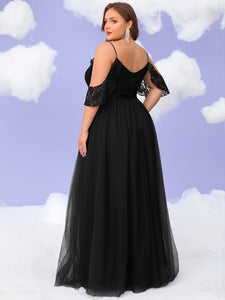 Women Plus Size Elegant Evening Dress Formal Maxi Wedding Dresses