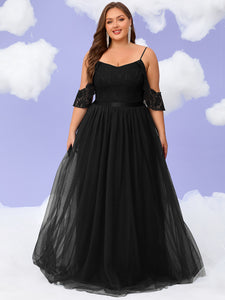 Women Plus Size Elegant Evening Dress Formal Maxi Wedding Dresses