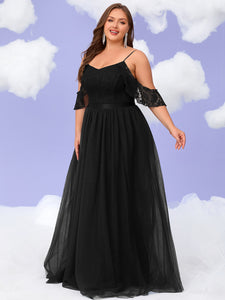 Women Plus Size Elegant Evening Dress Formal Maxi Wedding Dresses