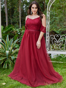 Women Plus Size Elegant Evening Dress Formal Maxi Wedding Dresses