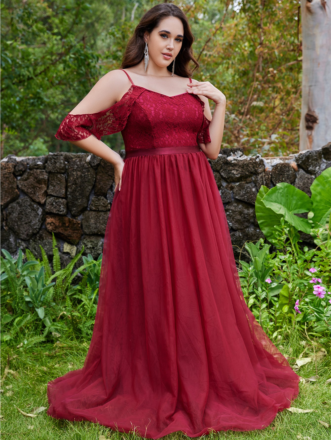 Women Plus Size Elegant Evening Dress Formal Maxi Wedding Dresses