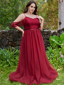 Women Plus Size Elegant Evening Dress Formal Maxi Wedding Dresses