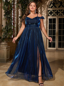 Women Plus Size Elegant Off the Shoulder Evening Dresses for Wedding Guest Party Gowns