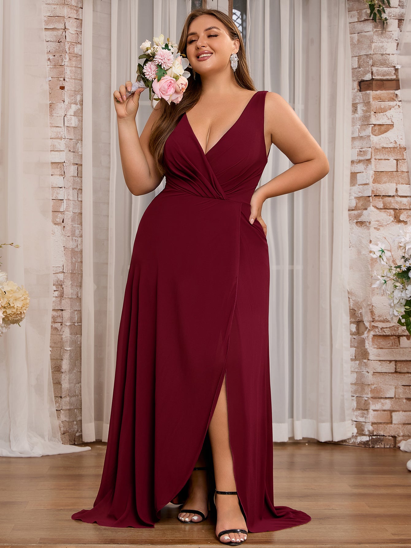 Long Formal Party Dress Stylefun Women's Cold Shoulder Chiffon Bridesmaid Dress With Slit - , Navy Blue Stylefun Bridesmaid Gown Long Formal Party Dress Stylefun Women's Cold Shoulder Chiffon Bridesmaid Dress With Slit - , Navy Blue Stylefun Bridesmaid Gown