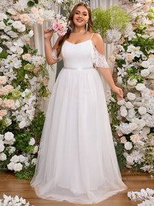 Women Plus Size Elegant Evening Dress Formal Maxi Wedding Dresses