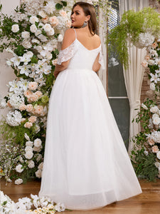 Women Plus Size Elegant Evening Dress Formal Maxi Wedding Dresses