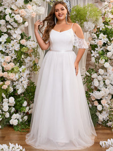 Women Plus Size Elegant Evening Dress Formal Maxi Wedding Dresses