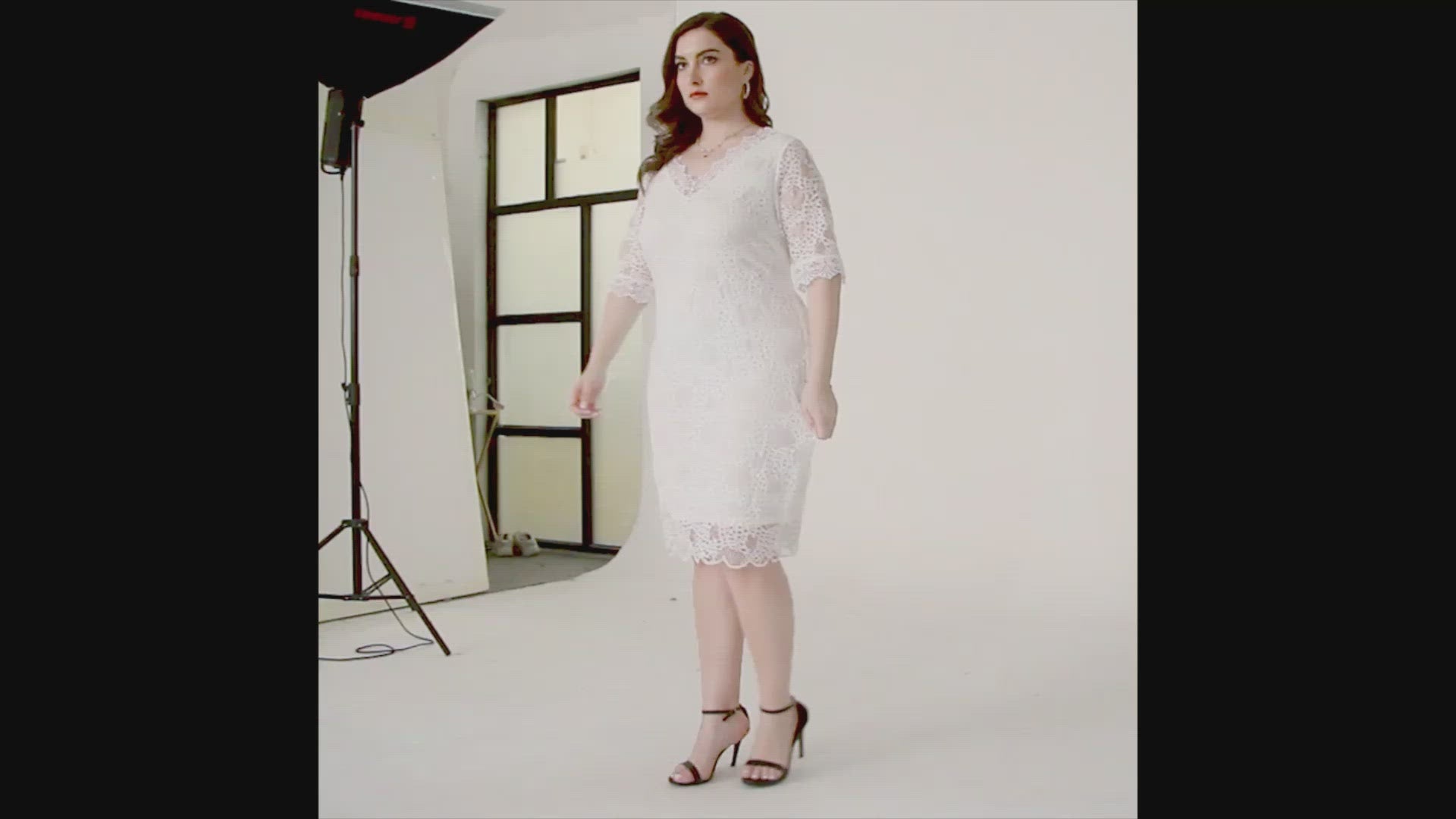 DolphinBanana Women Plus Size Cocktail Dresses Ladies Little White Dress Wedding Guest